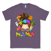 Lavender messy bun mama summer Classic Tee - RanaPortraitStore