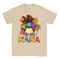 Mushroom messy bun mama summer Classic Tee - RanaPortraitStore