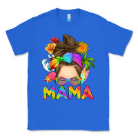 True Royal messy bun mama summer Classic Tee - RanaPortraitStore
