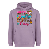 Lavender wife mother coffee lover Heavyweight Hoodie - Zillion Design Studio