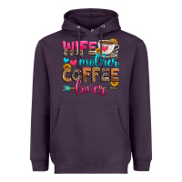 Plum wife mother coffee lover Heavyweight Hoodie - Zillion Design Studio