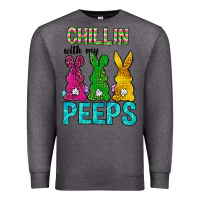 Charcoal Heather Chillin with my peeps Ester Day Premium Sweatshirt - Neo Western