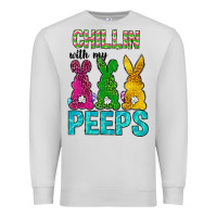 Dove Grey Chillin with my peeps Ester Day Premium Sweatshirt - Neo Western