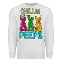 Oatmeal Heather Chillin with my peeps Ester Day Premium Sweatshirt - Neo Western
