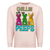 Pale Pink Chillin with my peeps Ester Day Premium Sweatshirt - Neo Western