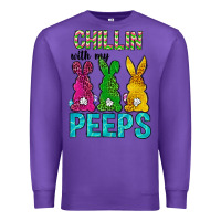 Purple Chillin with my peeps Ester Day Premium Sweatshirt - Neo Western