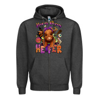 Charcoal Heather Hocus pocus Heifer Zipper Hoodie - RanaPortraitStore