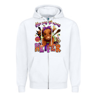 White Hocus pocus Heifer Zipper Hoodie - RanaPortraitStore