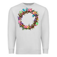 Dove Grey Crown of thorns Easter Day Premium Sweatshirt - Neo Western