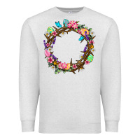 Oatmeal Heather Crown of thorns Easter Day Premium Sweatshirt - Neo Western