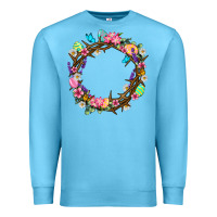 Ocean Blue Crown of thorns Easter Day Premium Sweatshirt - Neo Western
