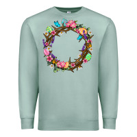 Seafoam Crown of thorns Easter Day Premium Sweatshirt - Neo Western