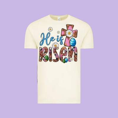 He Is Risen Cross Vintage Tee Designed By Artiststas