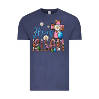 Vintage Denim he is risen cross Vintage Tee - Artiststas