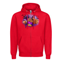 Red Halloween sneaker and heel afro woman Zipper Hoodie - RanaPortraitStore