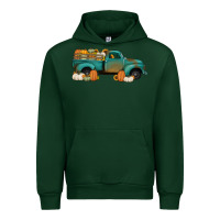 Forest Green pumpkin farm truck no background Urban Hoodie - Jasminsmagicworld