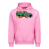 Fuchsia Pink pumpkin farm truck no background Urban Hoodie - Jasminsmagicworld