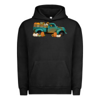 Pigment Black pumpkin farm truck no background Urban Hoodie - Jasminsmagicworld