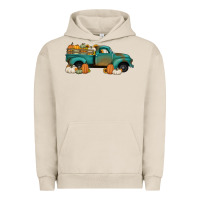 Pigment French Oak pumpkin farm truck no background Urban Hoodie - Jasminsmagicworld