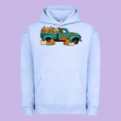 Pumpkin Farm Truck No Background Urban Hoodie Designed By Jasminsmagicworld