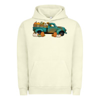 Pigment Pistachio pumpkin farm truck no background Urban Hoodie - Jasminsmagicworld