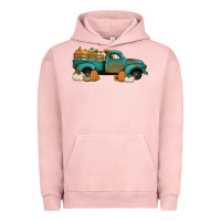 Pigment Salmon pumpkin farm truck no background Urban Hoodie - Jasminsmagicworld