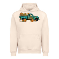 Sandshell pumpkin farm truck no background Urban Hoodie - Jasminsmagicworld