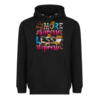 Black more espresso less depresso Heavyweight Hoodie - Zillion Design Studio
