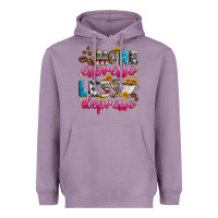 Lavender more espresso less depresso Heavyweight Hoodie - Zillion Design Studio