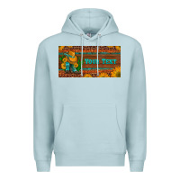 Blue Mist preview custom cowboy boots sunflowers and cactus license plate Premium Hoodie - Artiststas