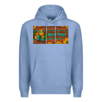 Colony Blue preview custom cowboy boots sunflowers and cactus license plate Premium Hoodie - Artiststas