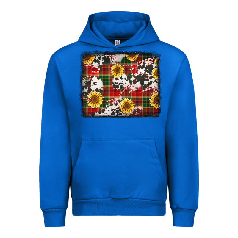Cowhide Sunflowers Candy Canes Urban Hoodie by Jasminsmagicworld | Teevron
