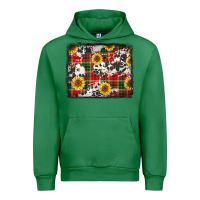 Emerald cowhide sunflowers candy canes Urban Hoodie - Jasminsmagicworld
