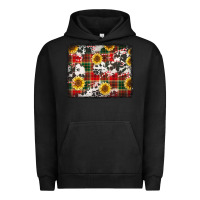 Pigment Black cowhide sunflowers candy canes Urban Hoodie - Jasminsmagicworld