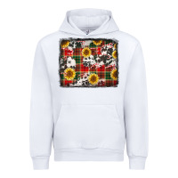 White cowhide sunflowers candy canes Urban Hoodie - Jasminsmagicworld