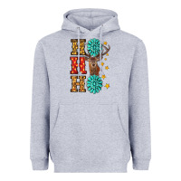 Heather Grey christmas ho ho ho Heavyweight Hoodie - RanaPortraitStore