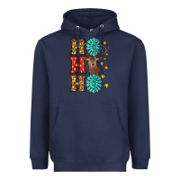 Navy christmas ho ho ho Heavyweight Hoodie - RanaPortraitStore