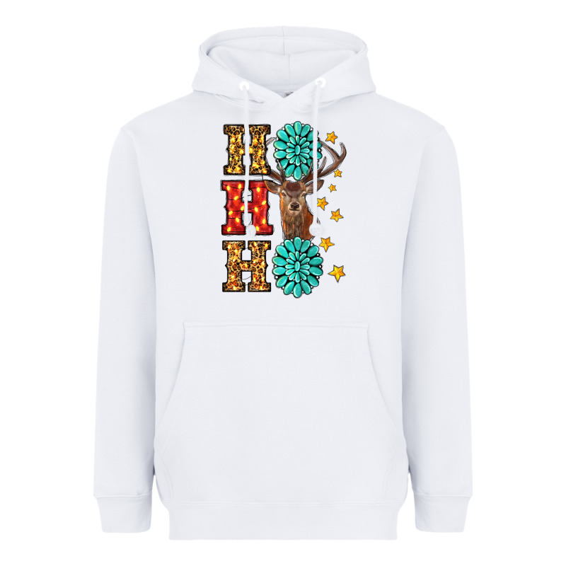 Christmas Ho Ho Ho Heavyweight Hoodie by RanaPortraitStore | Teevron