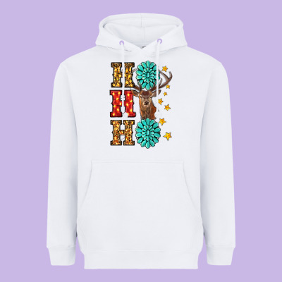 Christmas Ho Ho Ho Heavyweight Hoodie Designed By Ranaportraitstore