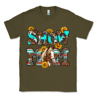 Army Green show mom horse Classic Tee - RanaPortraitStore