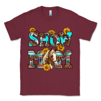 Burgundy show mom horse Classic Tee - RanaPortraitStore