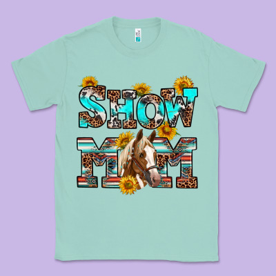 Show Mom Horse Classic Tee Designed By Ranaportraitstore