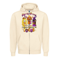 Sandshell Hocus pocus i need coffee to focus Zipper Hoodie - RanaPortraitStore