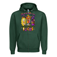 Sports Green Hocus pocus i need coffee to focus Zipper Hoodie - RanaPortraitStore