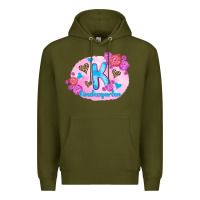 Army Green back to school flowers kindergarten 3200x2400 Premium Hoodie - AdoDesignShop