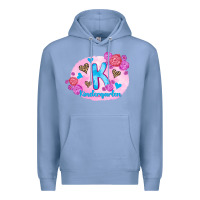 Colony Blue back to school flowers kindergarten 3200x2400 Premium Hoodie - AdoDesignShop
