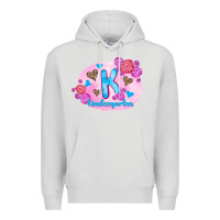Dove Grey back to school flowers kindergarten 3200x2400 Premium Hoodie - AdoDesignShop