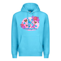 Ocean Blue back to school flowers kindergarten 3200x2400 Premium Hoodie - AdoDesignShop