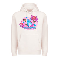 Pale Pink back to school flowers kindergarten 3200x2400 Premium Hoodie - AdoDesignShop