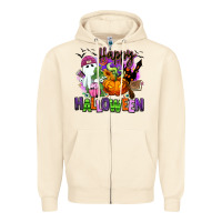Sandshell Happy Halloween Zipper Hoodie - RanaPortraitStore